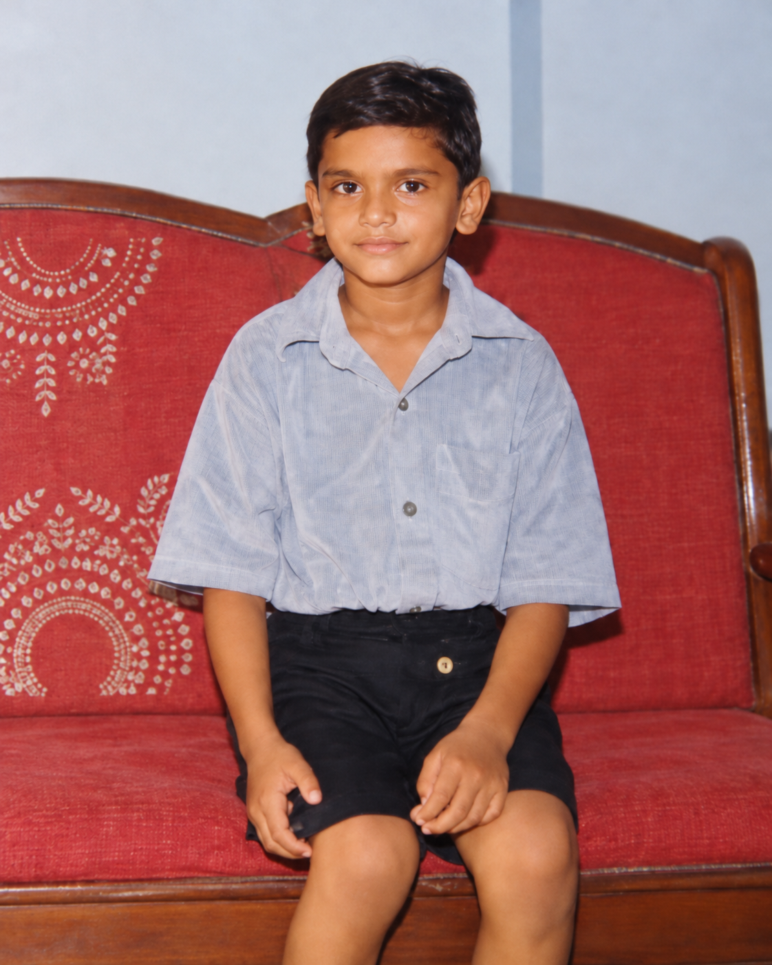 Groom's childhood photo